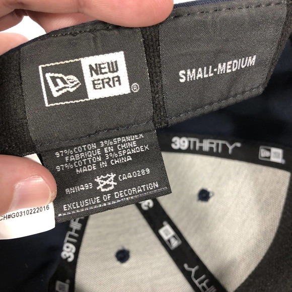 Martell Cognac Navy Blue Embroidered New Era 38thirty Mens Fitted Small-Medium - Picture 9 of 9